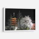 Pagoda y cerezo floreado - PMOB | Cuadro decorativo de Canvas Lab