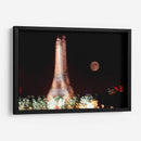Torre Eiffel luces y luna al anochecer - PMOB | Cuadro decorativo de Canvas Lab