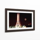 Torre Eiffel luces y luna al anochecer - PMOB | Cuadro decorativo de Canvas Lab