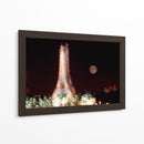 Torre Eiffel luces y luna al anochecer - PMOB | Cuadro decorativo de Canvas Lab