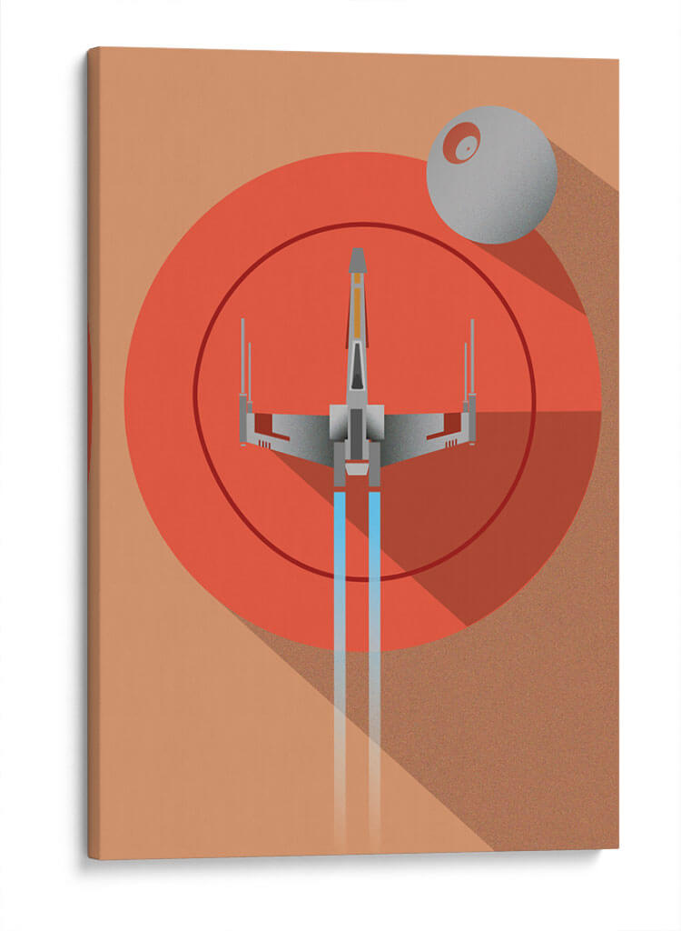 Orange Star Wars | Cuadro decorativo de Canvas Lab