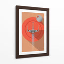 Orange Star Wars | Cuadro decorativo de Canvas Lab