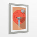 Orange Star Wars | Cuadro decorativo de Canvas Lab