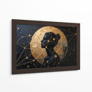 Mujer, Luna Dorada - Carlos Franken | Cuadro decorativo de Canvas Lab
