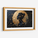 Mujer, Luna Dorada - Carlos Franken | Cuadro decorativo de Canvas Lab