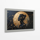 Mujer, Luna Dorada - Carlos Franken | Cuadro decorativo de Canvas Lab