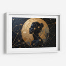 Mujer, Luna Dorada - Carlos Franken | Cuadro decorativo de Canvas Lab