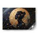 Mujer, Luna Dorada - Carlos Franken | Cuadro decorativo de Canvas Lab