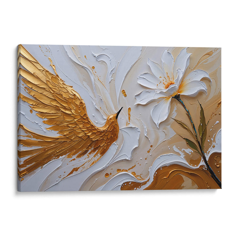 Colibrí Dorado - Carlos Franken | Cuadro decorativo de Canvas Lab