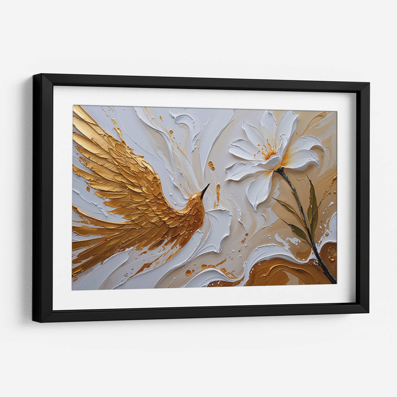 Colibrí Dorado - Carlos Franken | Cuadro decorativo de Canvas Lab