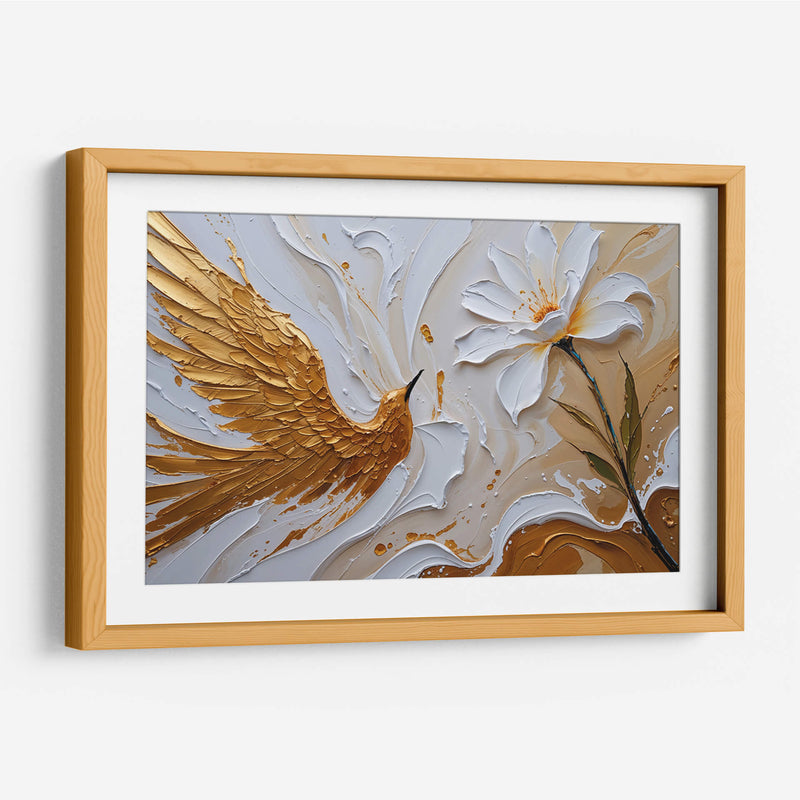 Colibrí Dorado - Carlos Franken | Cuadro decorativo de Canvas Lab