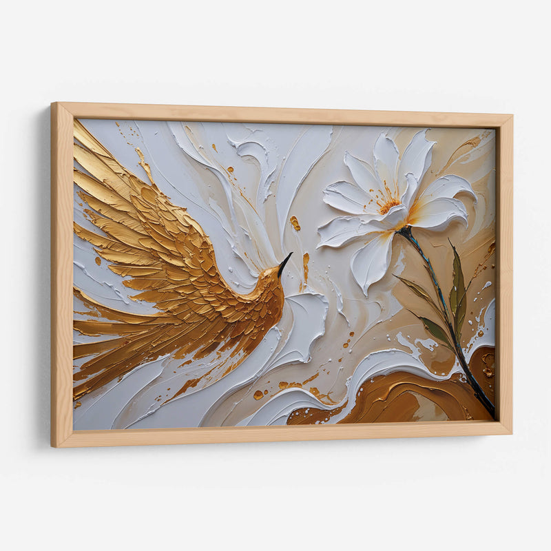 Colibrí Dorado - Carlos Franken | Cuadro decorativo de Canvas Lab