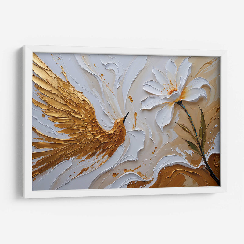 Colibrí Dorado - Carlos Franken | Cuadro decorativo de Canvas Lab