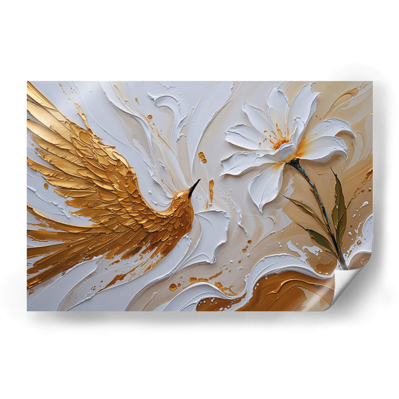 Colibrí Dorado - Carlos Franken | Cuadro decorativo de Canvas Lab