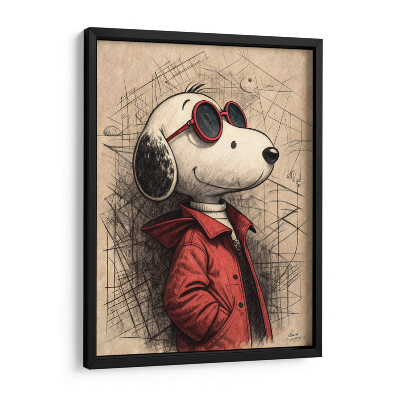 Retrato Snoopy - KaleidoArt Creations | Cuadro decorativo de Canvas Lab