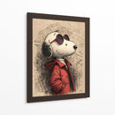 Retrato Snoopy - KaleidoArt Creations | Cuadro decorativo de Canvas Lab