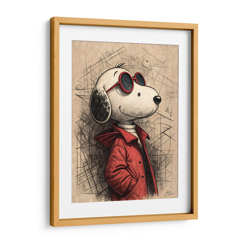 Retrato Snoopy - KaleidoArt Creations | Cuadro decorativo de Canvas Lab