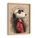 Retrato Snoopy - KaleidoArt Creations | Cuadro decorativo de Canvas Lab