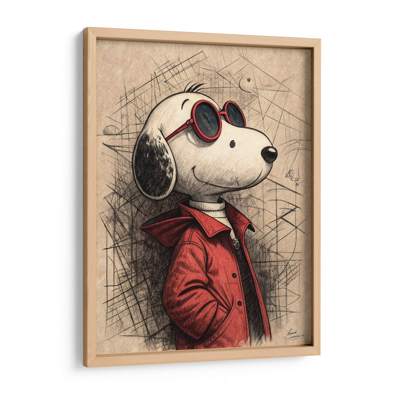 Retrato Snoopy - KaleidoArt Creations | Cuadro decorativo de Canvas Lab
