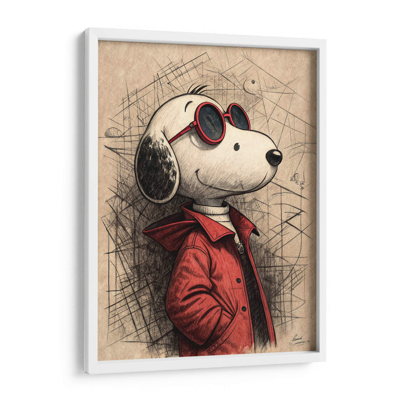Retrato Snoopy - KaleidoArt Creations | Cuadro decorativo de Canvas Lab
