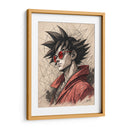 Retrato Goku-Dragon Ball Z - KaleidoArt Creations | Cuadro decorativo de Canvas Lab