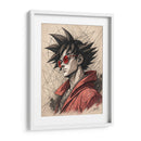 Retrato Goku-Dragon Ball Z - KaleidoArt Creations | Cuadro decorativo de Canvas Lab