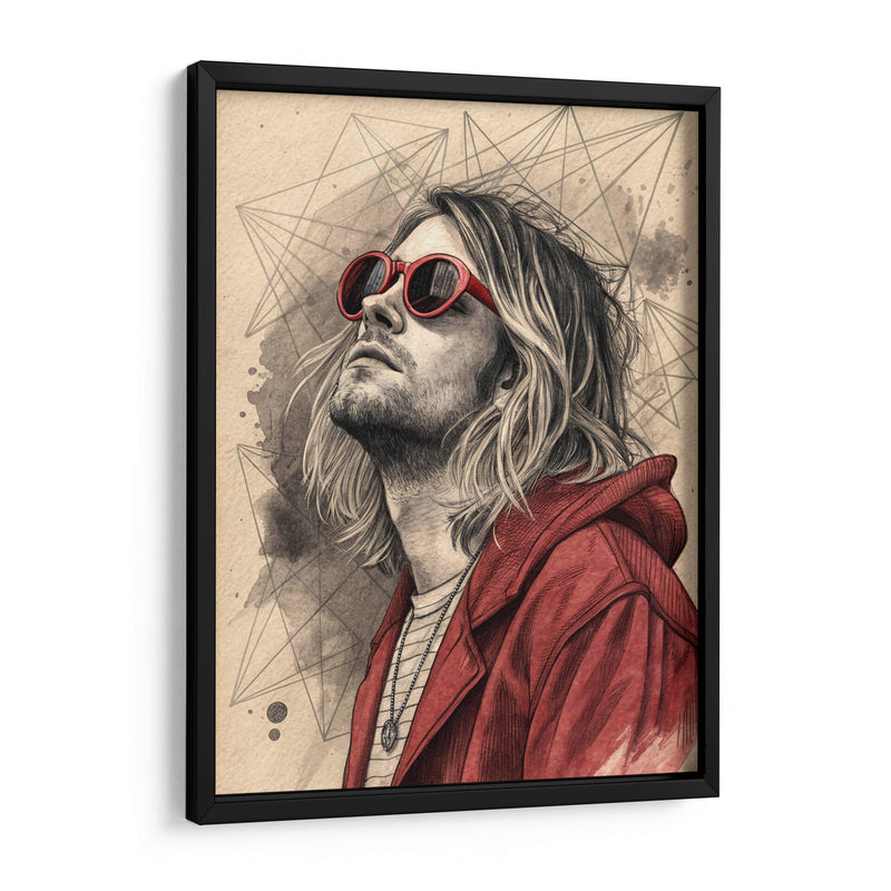 Retrato Kurt Cobain - KaleidoArt Creations | Cuadro decorativo de Canvas Lab