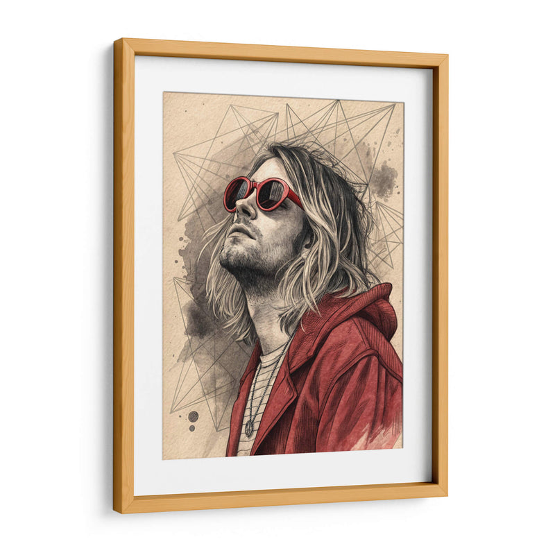 Retrato Kurt Cobain - KaleidoArt Creations | Cuadro decorativo de Canvas Lab