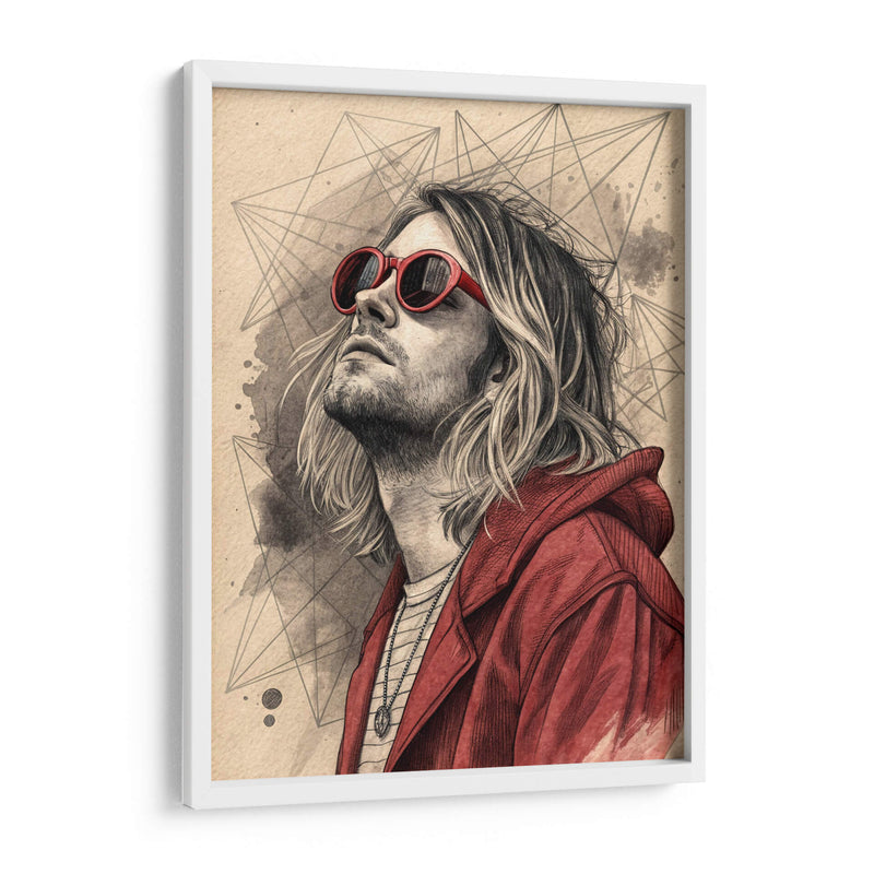 Retrato Kurt Cobain - KaleidoArt Creations | Cuadro decorativo de Canvas Lab