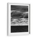 Barco en el horizonte de Vallarta Blanco y Negro - Dreamer Studio | Cuadro decorativo de Canvas Lab