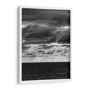 Barco en el horizonte de Vallarta Blanco y Negro - Dreamer Studio | Cuadro decorativo de Canvas Lab