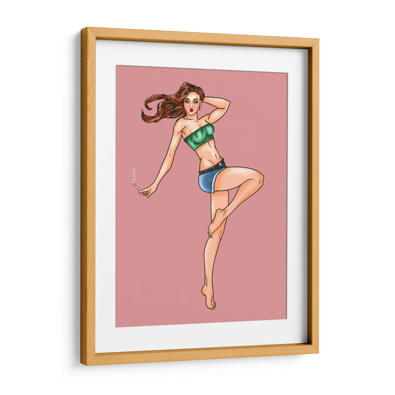 Mujer con cigarrillo - Donaldo Meda  | Cuadro decorativo de Canvas Lab