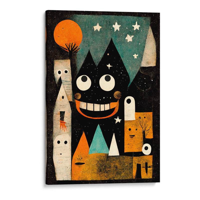 Paisaje nocturno juguetón - Treechild | Cuadro decorativo de Canvas Lab