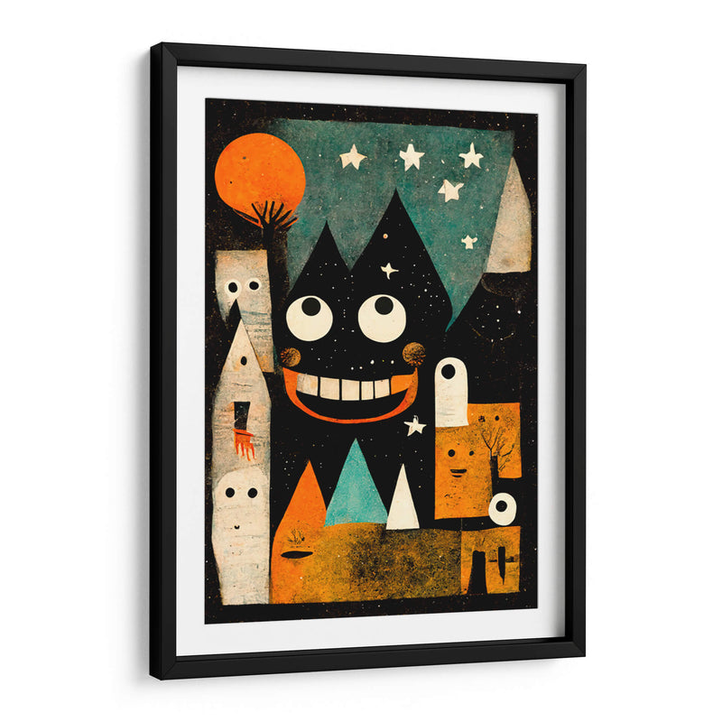 Paisaje nocturno juguetón - Treechild | Cuadro decorativo de Canvas Lab