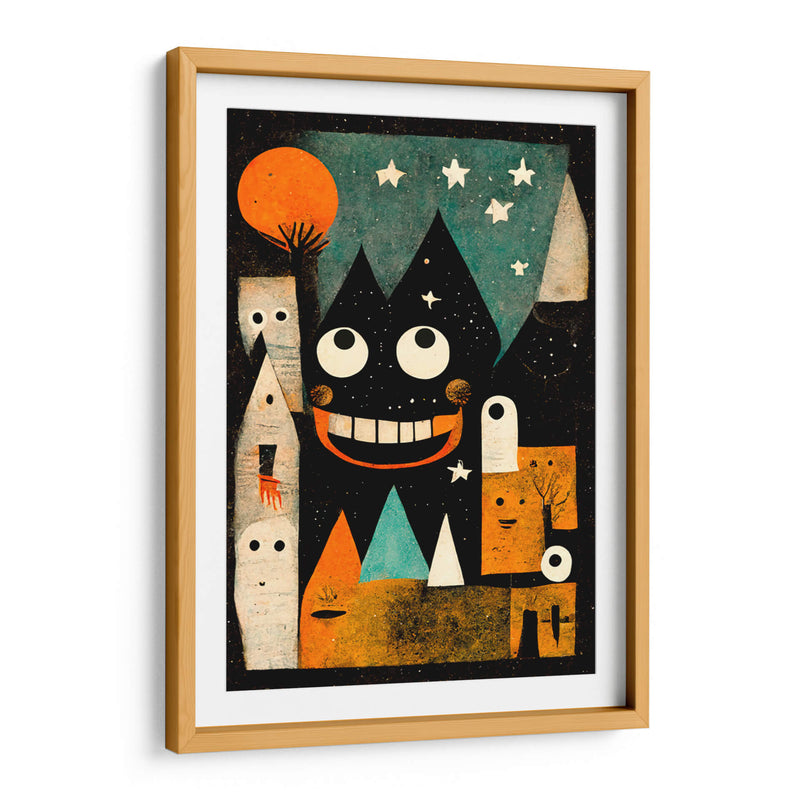 Paisaje nocturno juguetón - Treechild | Cuadro decorativo de Canvas Lab