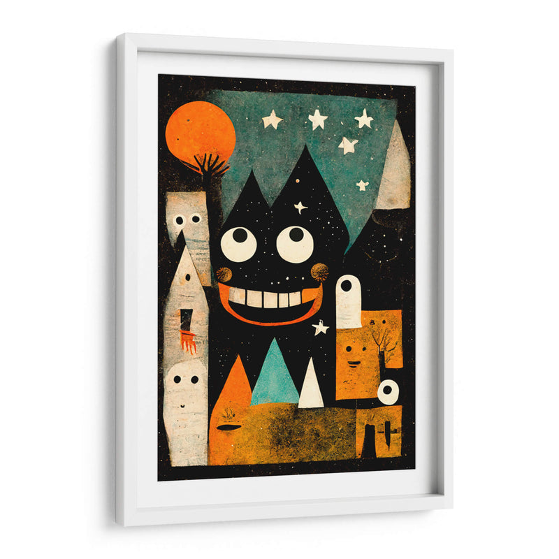 Paisaje nocturno juguetón - Treechild | Cuadro decorativo de Canvas Lab