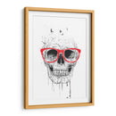 Calavera con gafas rojas - Balazs Solti | Cuadro decorativo de Canvas Lab