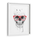 Calavera con gafas rojas - Balazs Solti | Cuadro decorativo de Canvas Lab