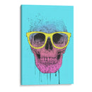 Calavera de arte pop con gafas - Balazs Solti | Cuadro decorativo de Canvas Lab