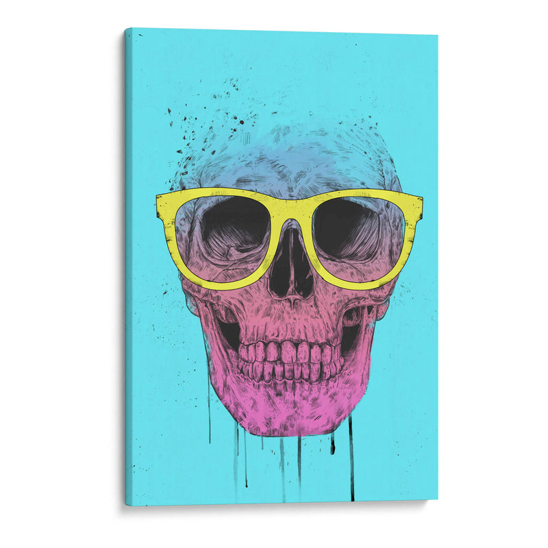 Calavera de arte pop con gafas - Balazs Solti | Cuadro decorativo de Canvas Lab
