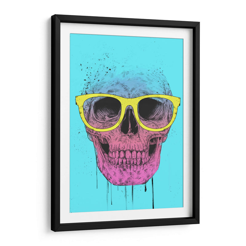 Calavera de arte pop con gafas - Balazs Solti | Cuadro decorativo de Canvas Lab