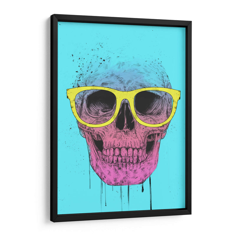 Calavera de arte pop con gafas - Balazs Solti | Cuadro decorativo de Canvas Lab