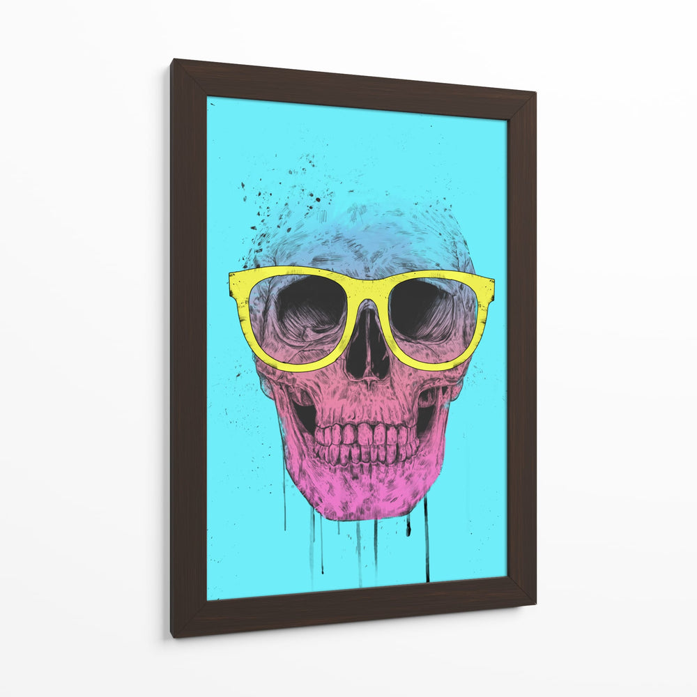 Calavera de arte pop con gafas - Balazs Solti | Cuadro decorativo de Canvas Lab