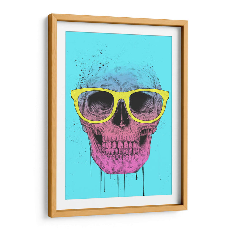 Calavera de arte pop con gafas - Balazs Solti | Cuadro decorativo de Canvas Lab
