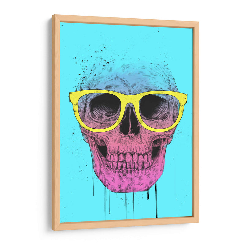 Calavera de arte pop con gafas - Balazs Solti | Cuadro decorativo de Canvas Lab