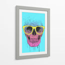 Calavera de arte pop con gafas - Balazs Solti | Cuadro decorativo de Canvas Lab
