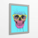 Calavera de arte pop con gafas - Balazs Solti | Cuadro decorativo de Canvas Lab