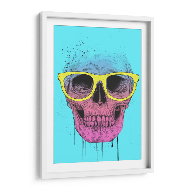 Calavera de arte pop con gafas - Balazs Solti | Cuadro decorativo de Canvas Lab