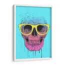 Calavera de arte pop con gafas - Balazs Solti | Cuadro decorativo de Canvas Lab