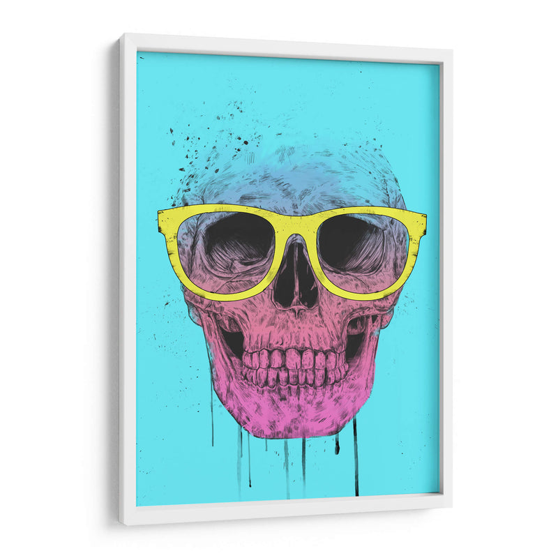 Calavera de arte pop con gafas - Balazs Solti | Cuadro decorativo de Canvas Lab